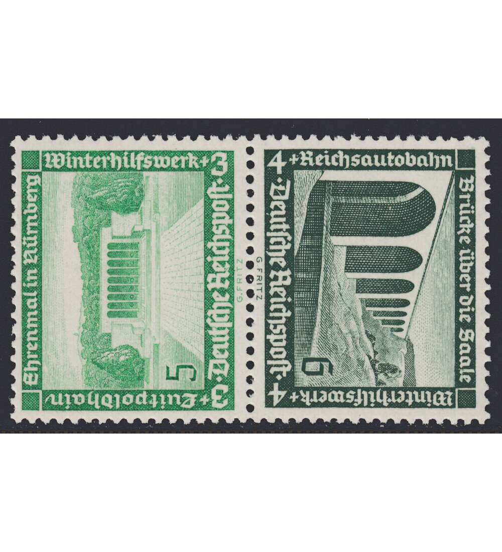 Deutsches Reich Zusammendruck SK29 postfrisch ** Winterhilfe 1936 (5+6)