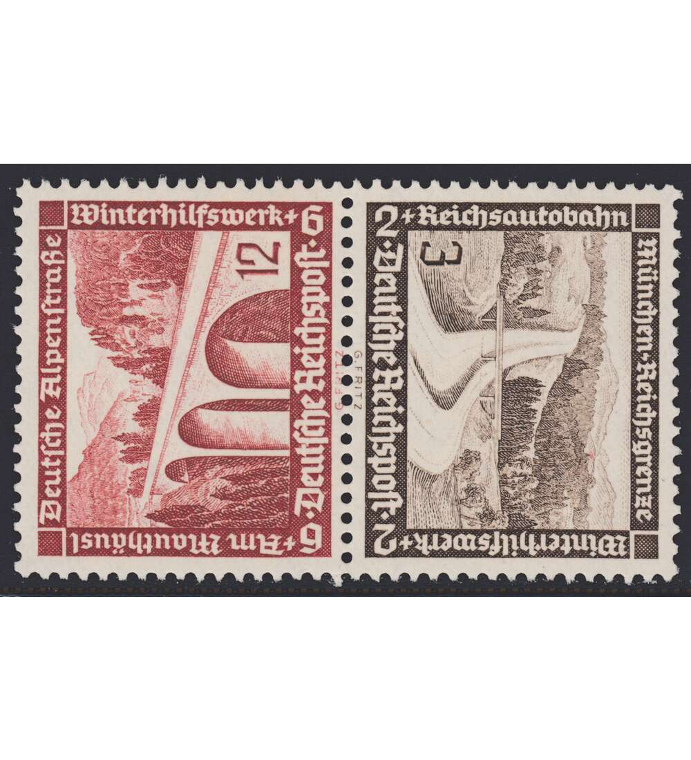 Deutsches Reich Zusammendruck SK30 postfrisch ** Winterhilfe 1936 (3+12)
