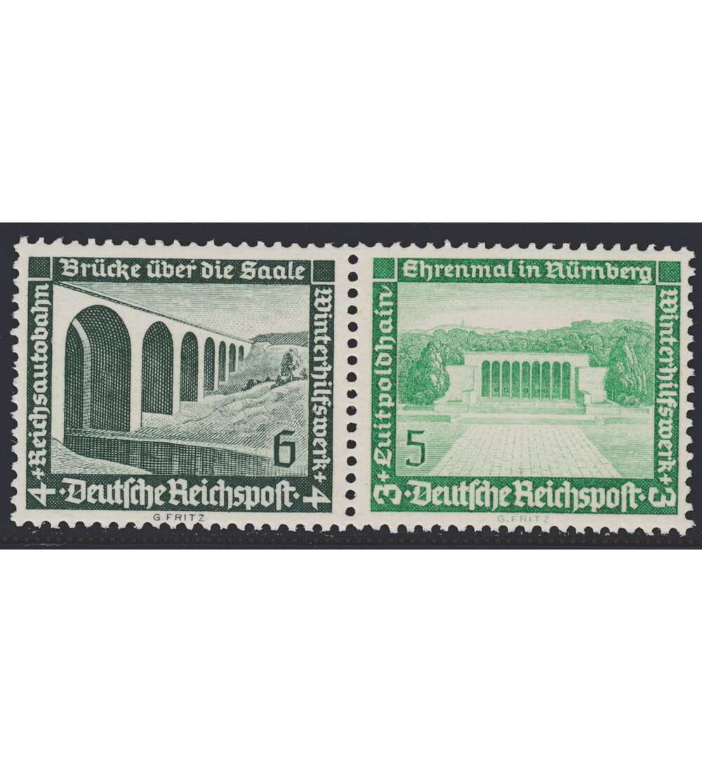 Deutsches Reich Zusammendruck W121 postfrisch ** Winterhilfe 1936 (6+5)