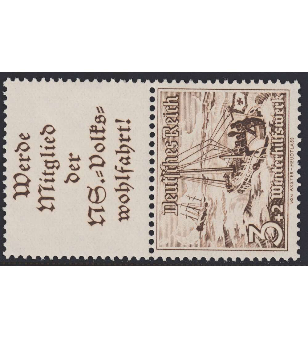 Deutsches Reich Zusammendruck S244 postfrisch ** Winterhilfe 1937 (A11.2+3)