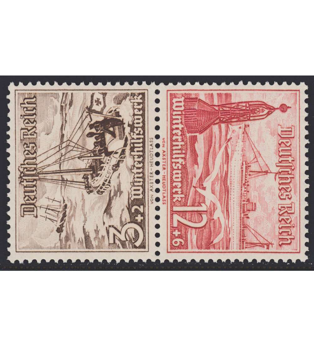 Deutsches Reich Zusammendruck SK31 postfrisch ** Winterhilfe 1937 (3+12)