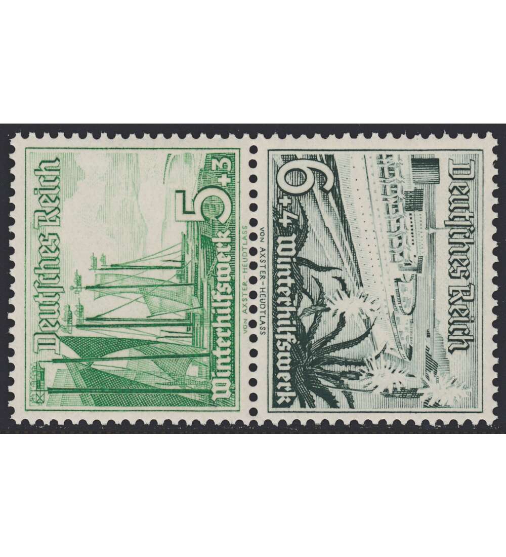 Deutsches Reich Zusammendruck SK32 postfrisch ** Winterhilfe 1937 (5+6)