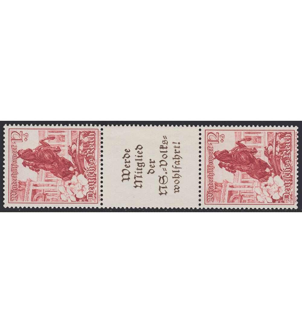Deutsches Reich Zusammendruck S254 postfrisch ** Winterhilfe 1938 (12+A11.3+12)