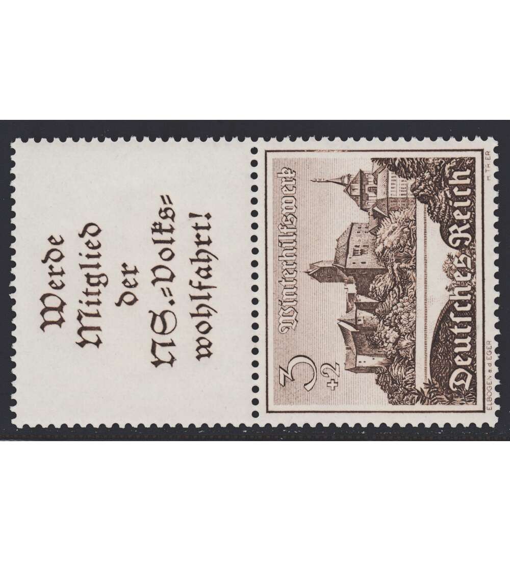 Deutsches Reich Zusammendruck  S257 postfrisch ** Winterhilfe 1939 (A11.4+3)