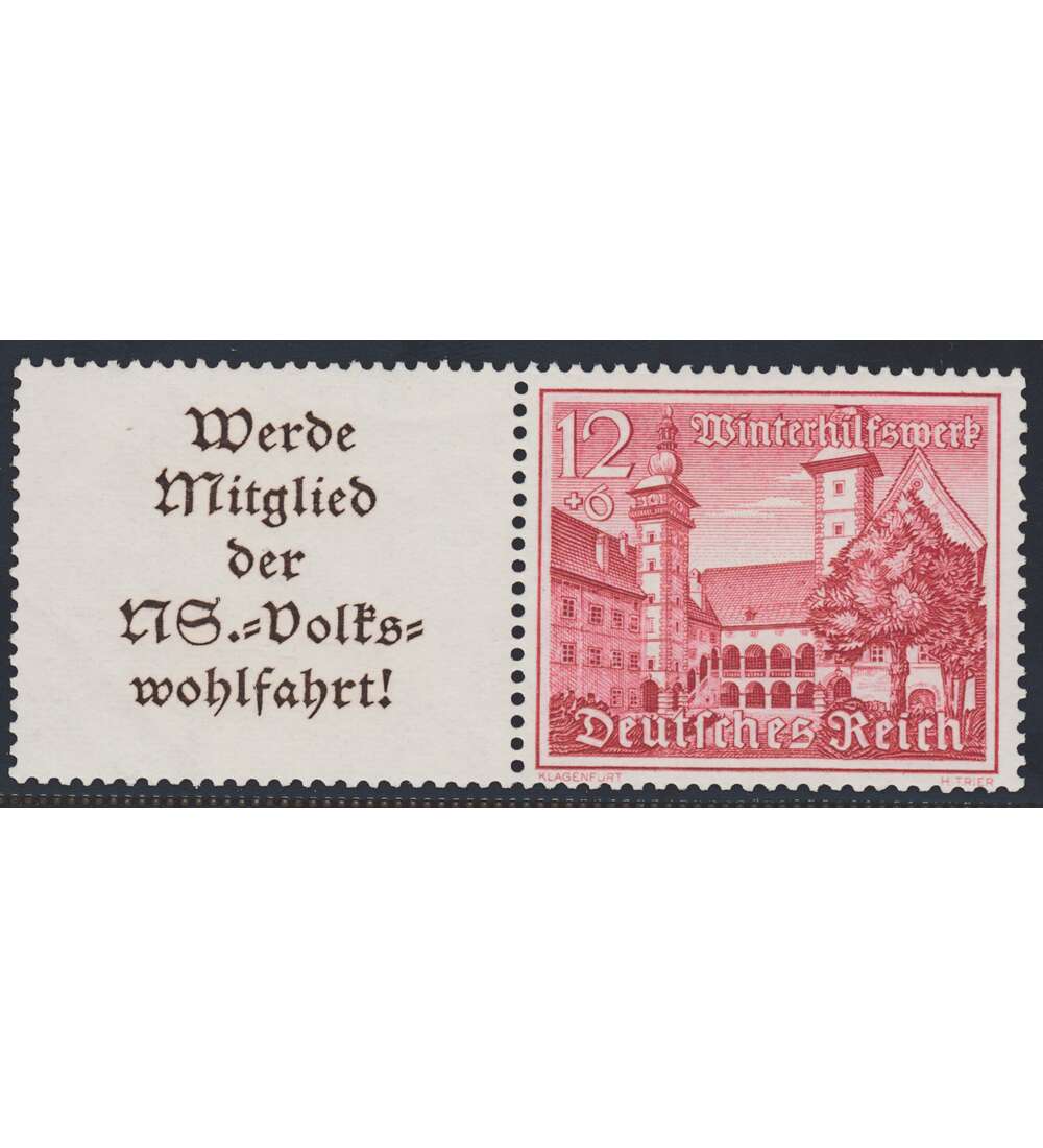 Deutsches Reich Zusammendruck W140 postfrisch ** Winterhilfe 1939 (A11.4+12)