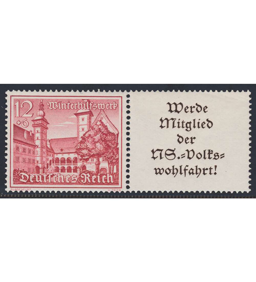 Deutsches Reich Zusammendruck W142 postfrisch ** Winterhilfe 1939 (12+A11.4)