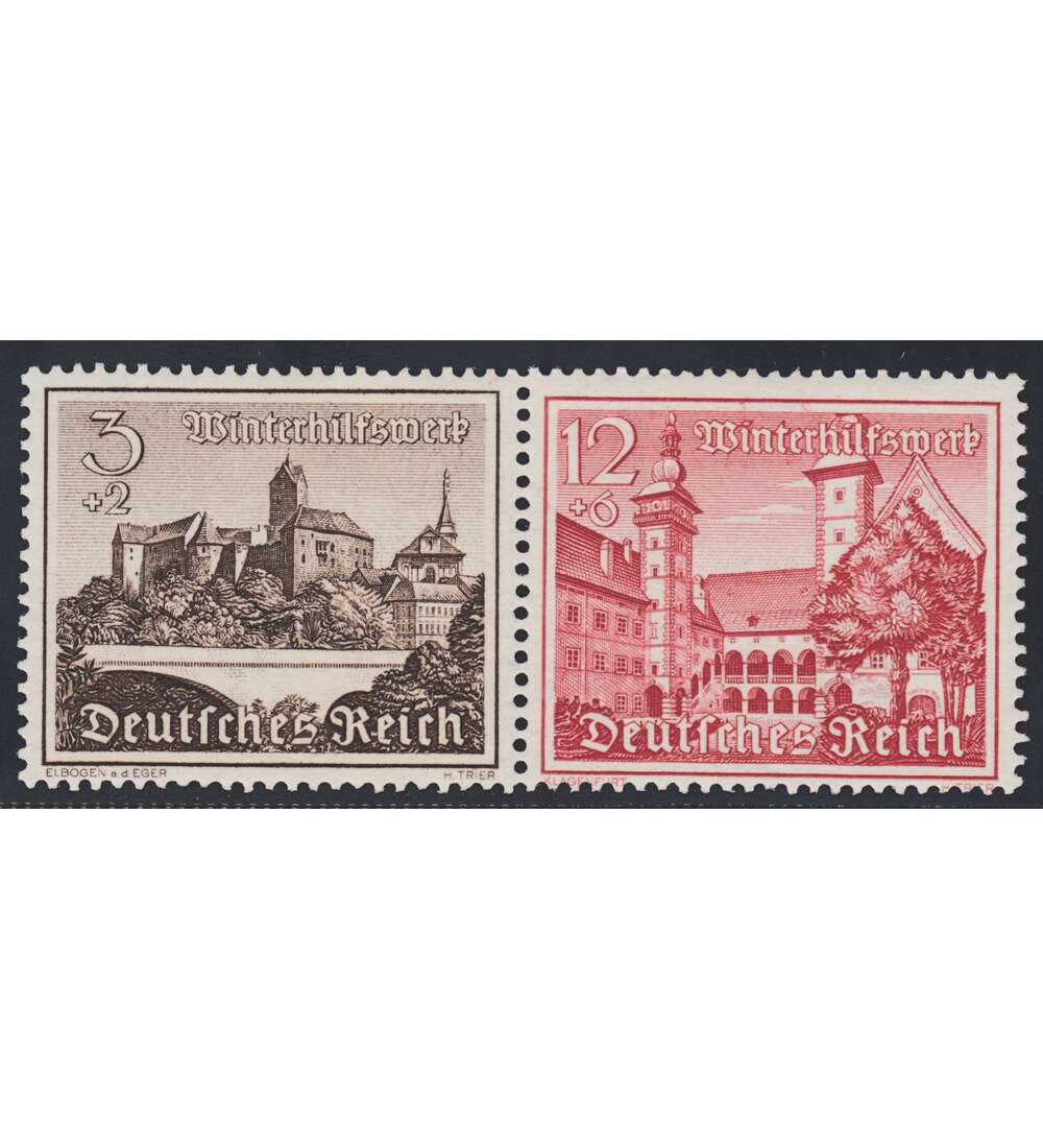 Deutsches Reich Zusammendruck W144 postfrisch ** Winterhilfe 1939 (3+12)