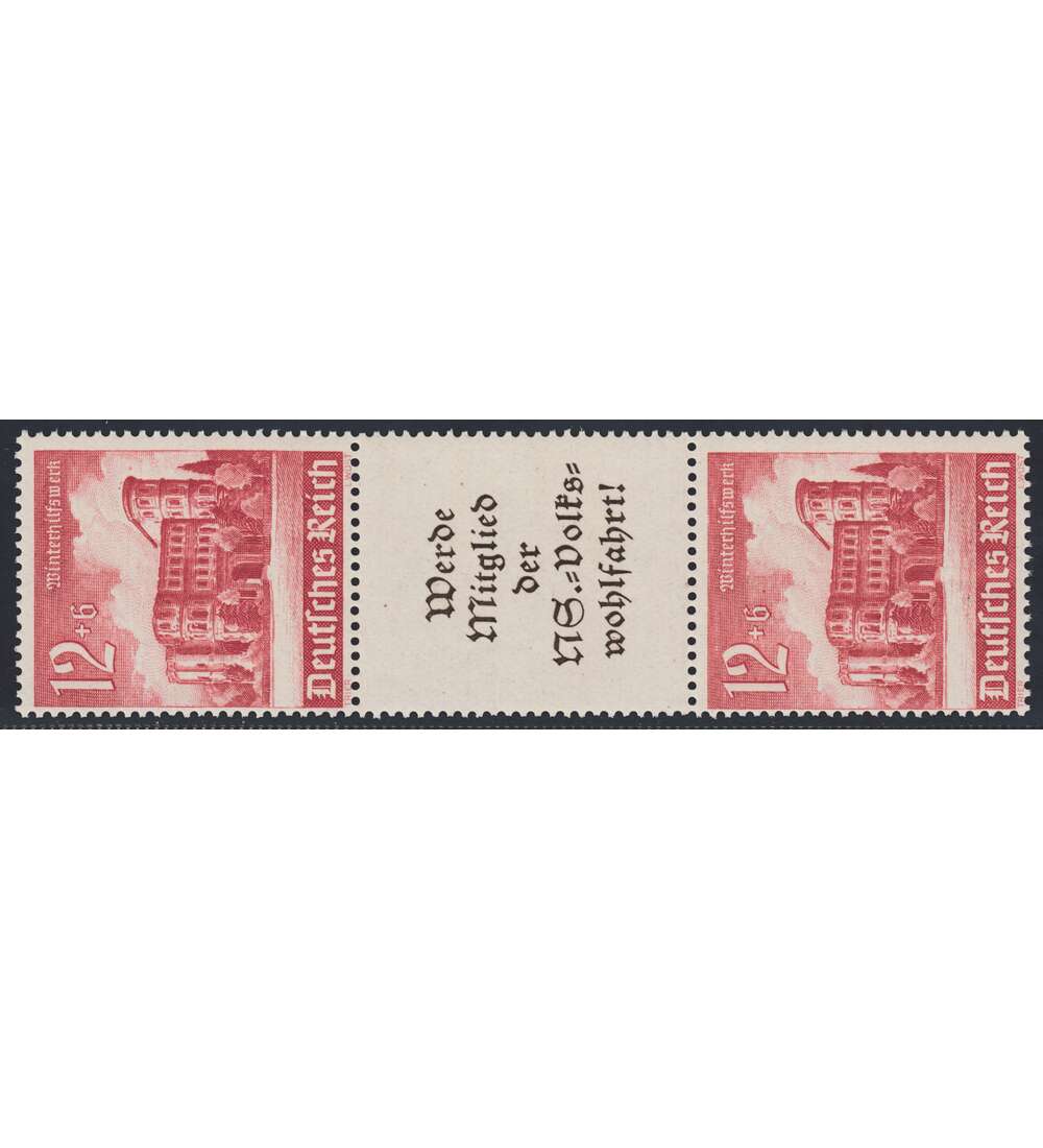 Deutsches Reich Zusammendruck S263 postfrisch ** Winterhilfe 1940 (12+A11.3+12)