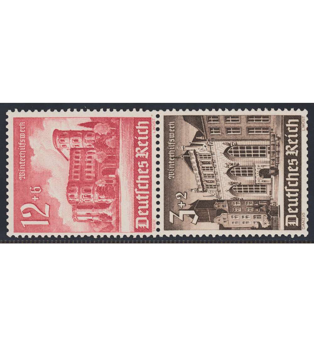 Deutsches Reich Zusammendruck S266 postfrisch ** Winterhilfe 1940 (12+3)