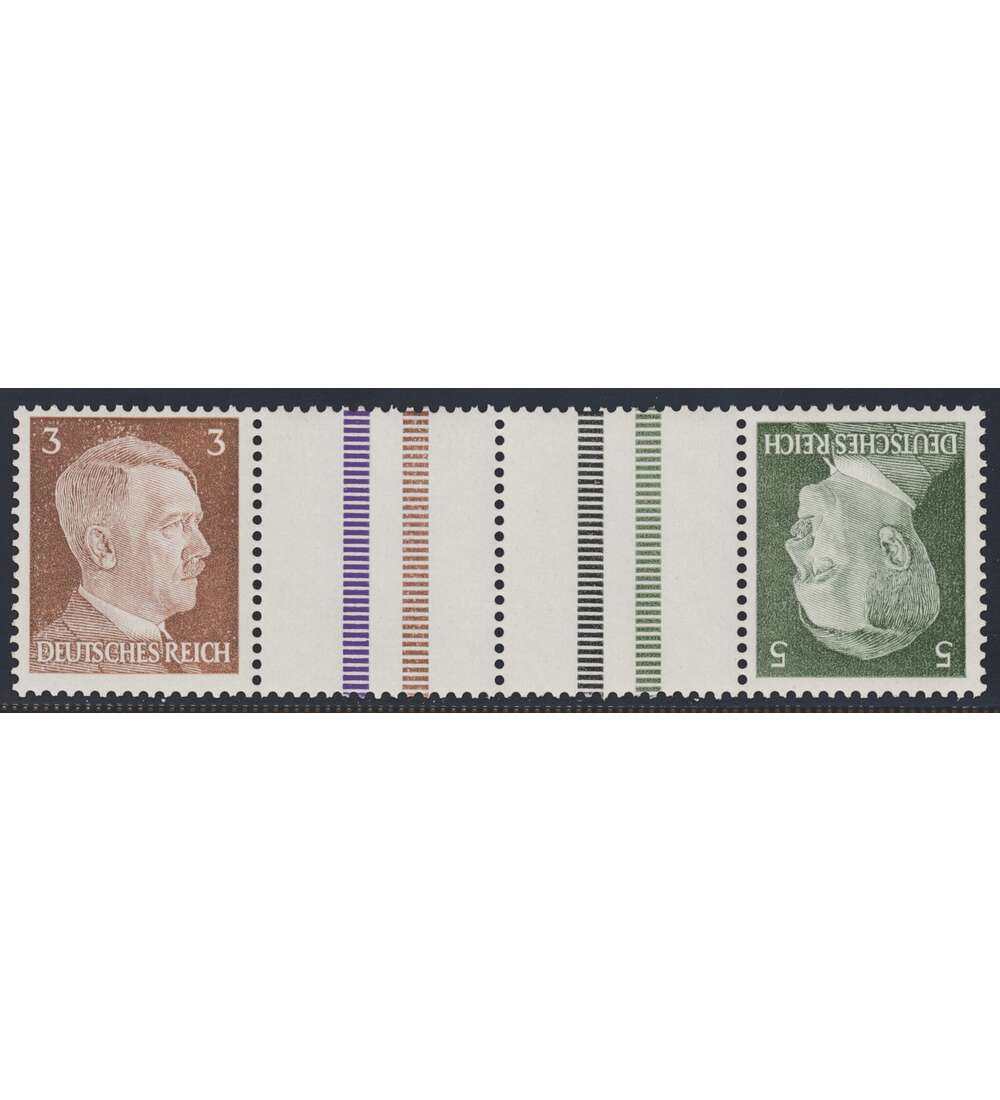 Deutsches Reich Zusammendruck KZ38 postfrisch Hitler 1941 (3+Z+Z+5)