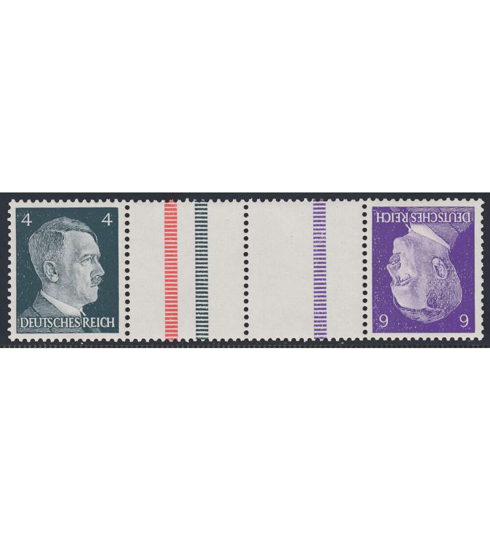 Deutsches Reich Zusammendruck KZ39 postfrisch Hitler 1941 (4+Z+Z+6)