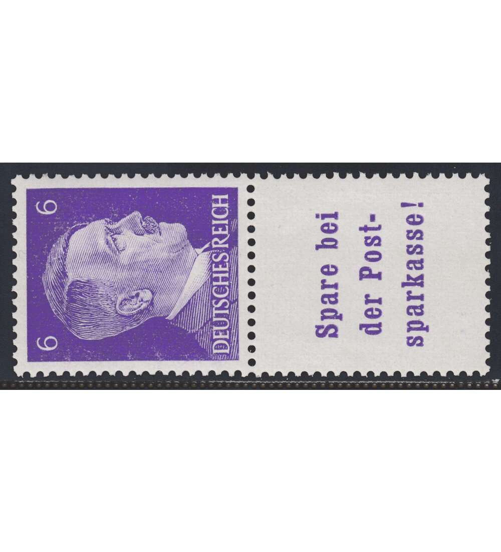 Deutsches Reich Zusammendruck S284 postfrisch Hitler 1941 (6+A13.4)