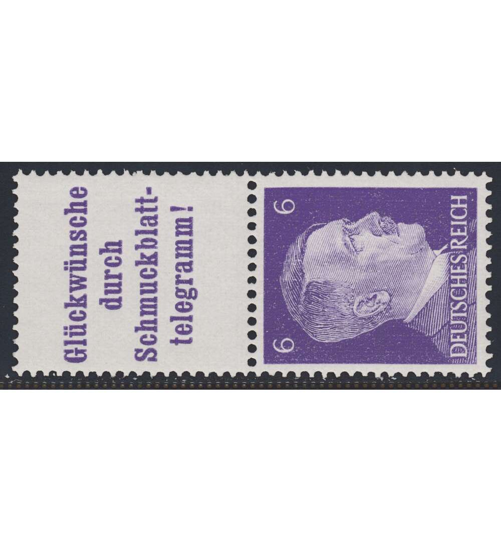 Deutsches Reich Zusammendruck S286 postfrisch Hitler 1941 (A14.3+6)