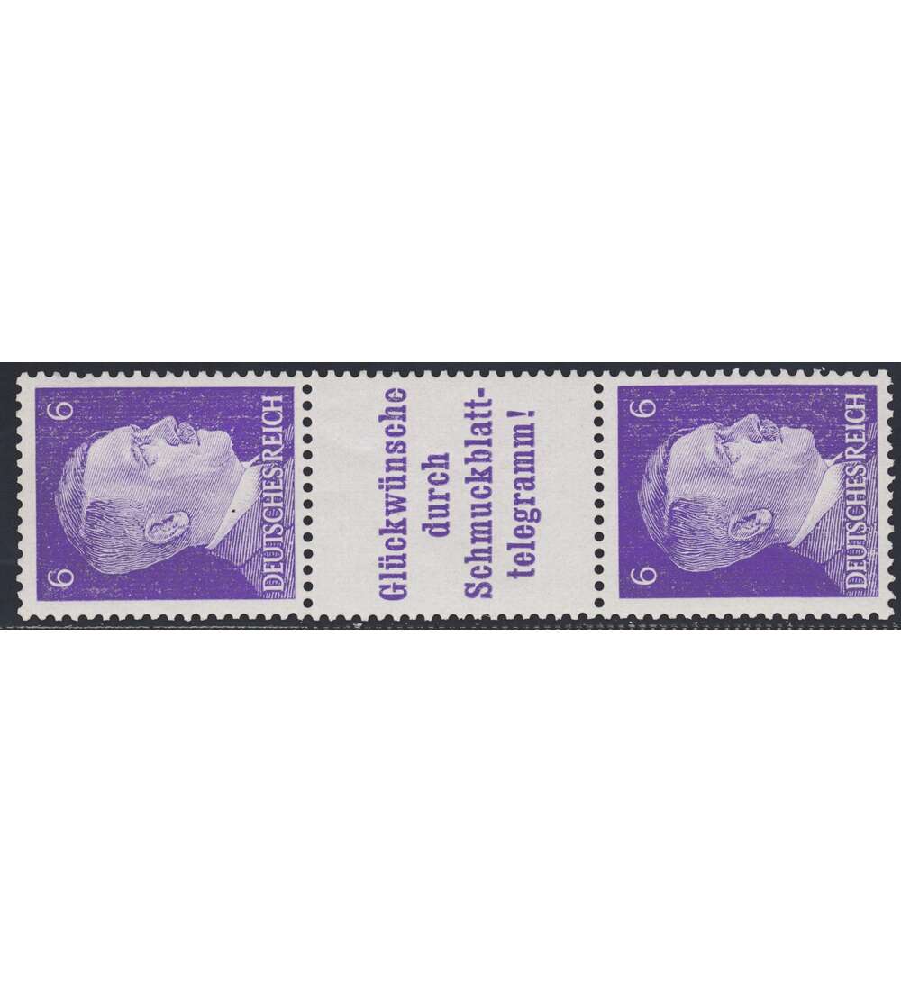 Deutsches Reich Zusammendruck S289 postfrisch Hitler 1941 (6+A14.3+6)