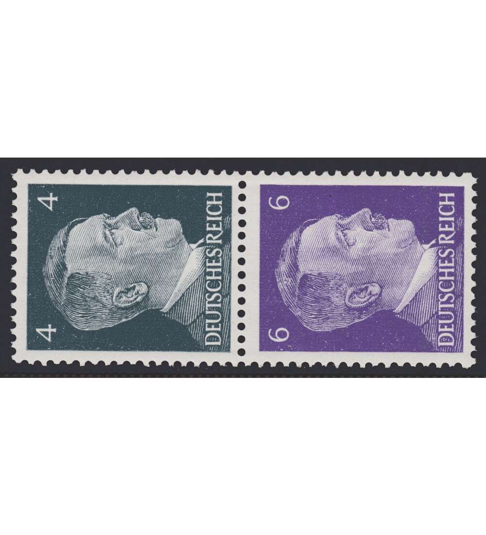 Deutsches Reich Zusammendruck S290 postfrisch Hitler 1941 aus Rollen (4+6)