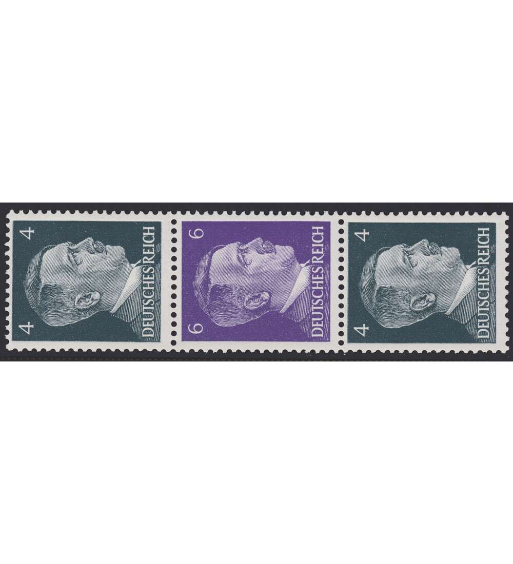 Deutsches Reich Zusammendruck S291 postfrisch Hitler 1941 aus Rollen (4+6+4)