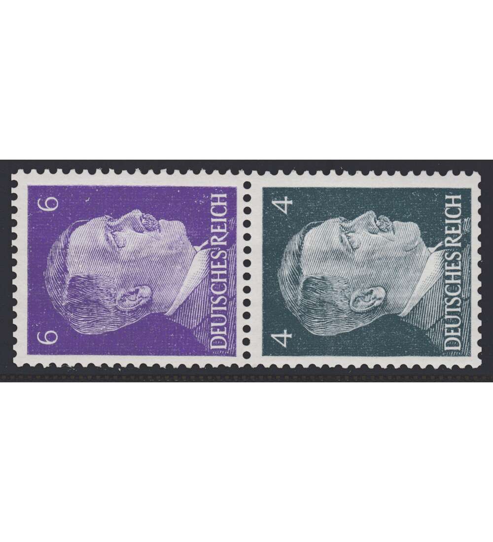 Deutsches Reich Zusammendruck S292 postfrisch Hitler 1941 aus Rollen (6+4)