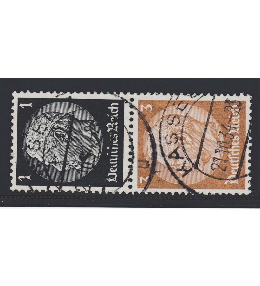 Deutsches Reich Zusammendruck S115 gestempelt Hindenburg 1934/1936 (1+3)