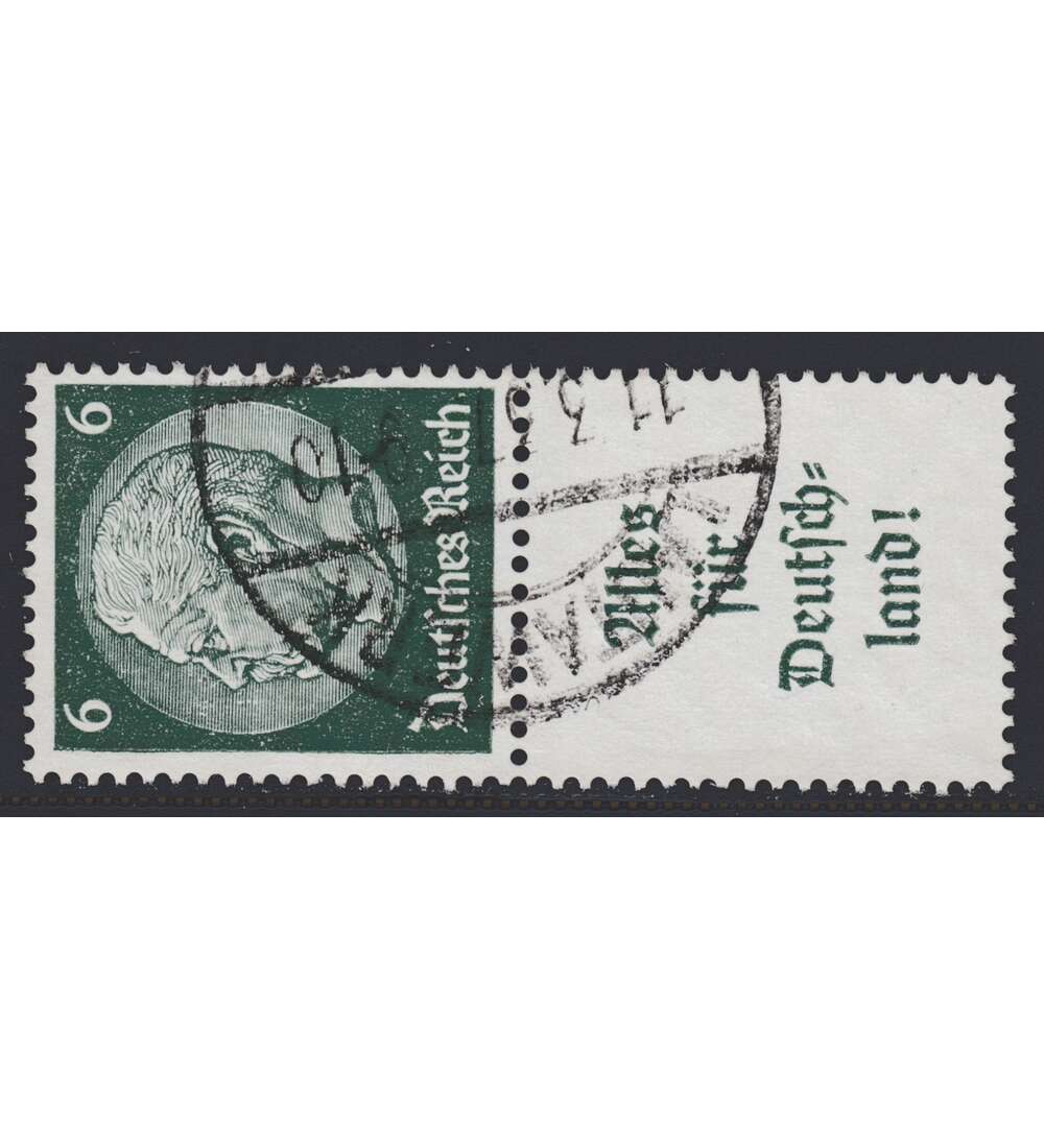 Deutsches Reich Zusammendruck S141 gestempelt Hindenburg 1934/1936 (6+A9)