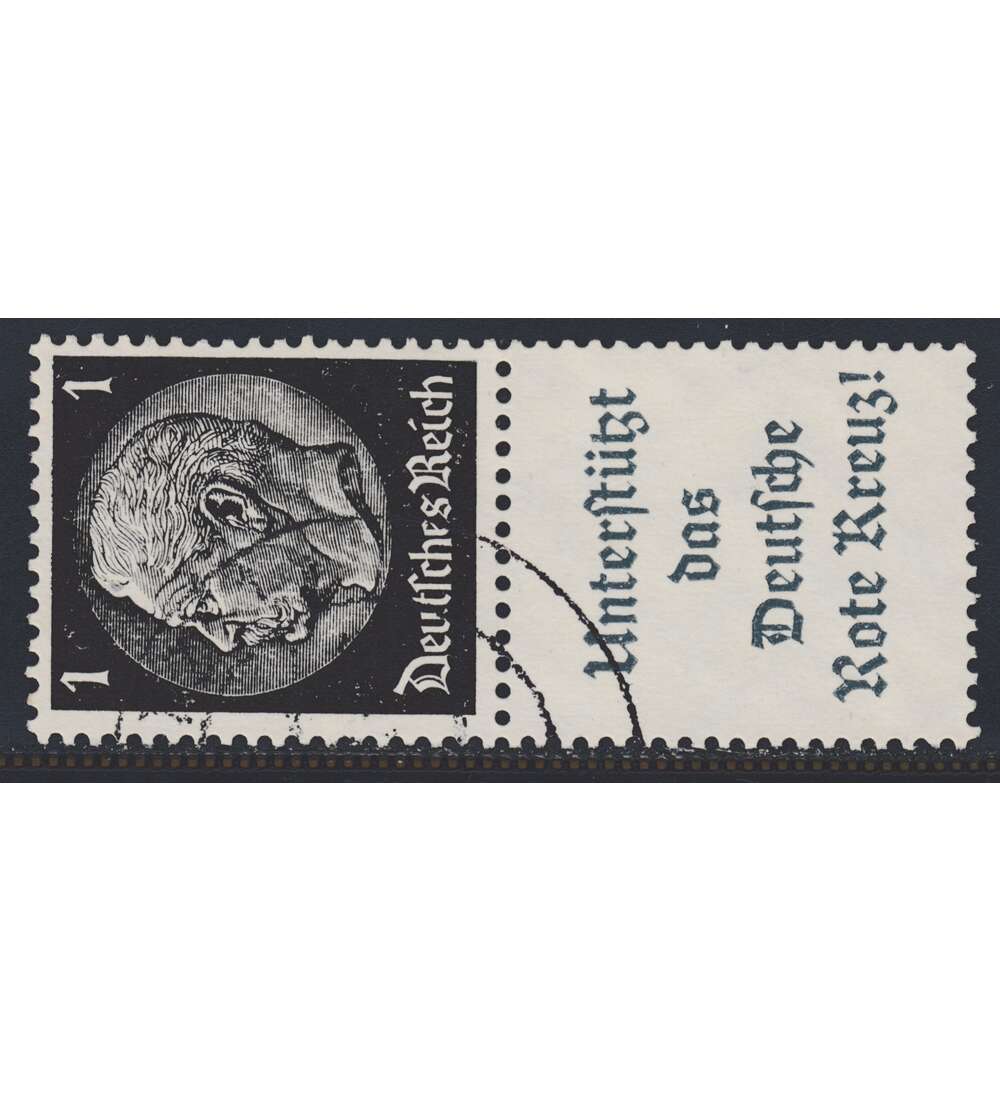 Deutsches Reich Zusammendruck S213 gestempelt Hindenburg 1940 (1+A17.1)