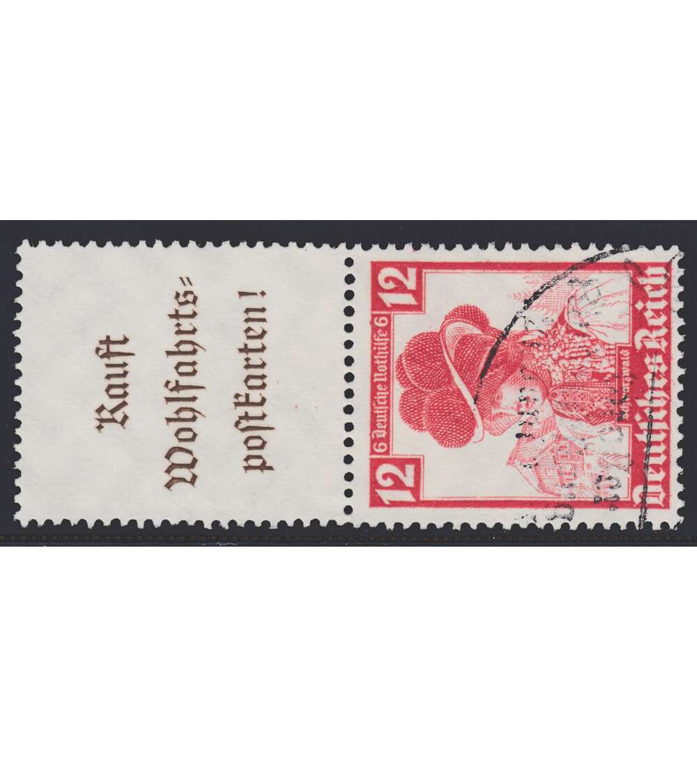 Deutsches Reich Zusammendruck S239 gestempelt Nothilfe Trachten (A7+12)