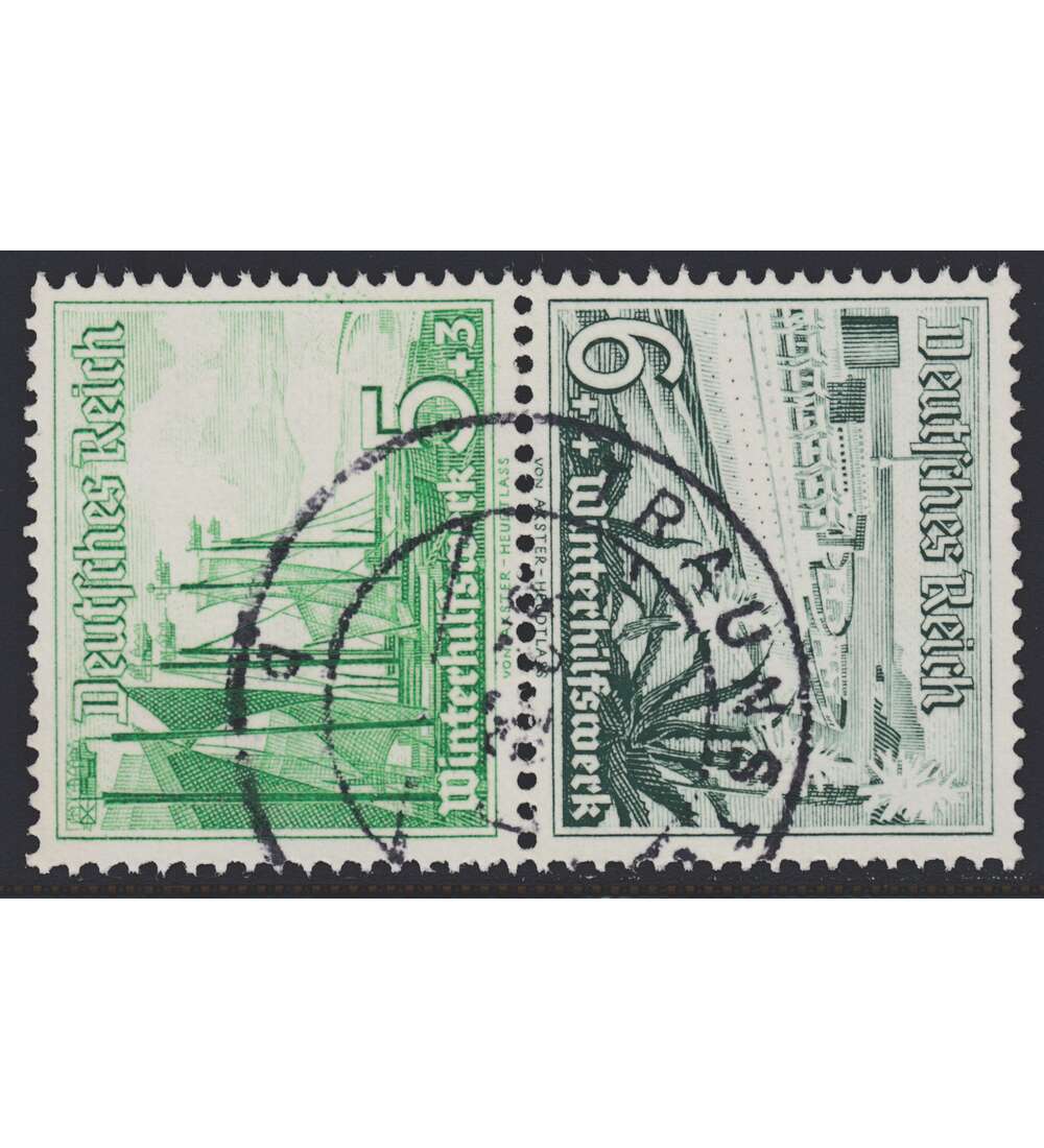 Deutsches Reich Zusammendruck SK32 gestempelt Winterhilfe  1937 (5+6)