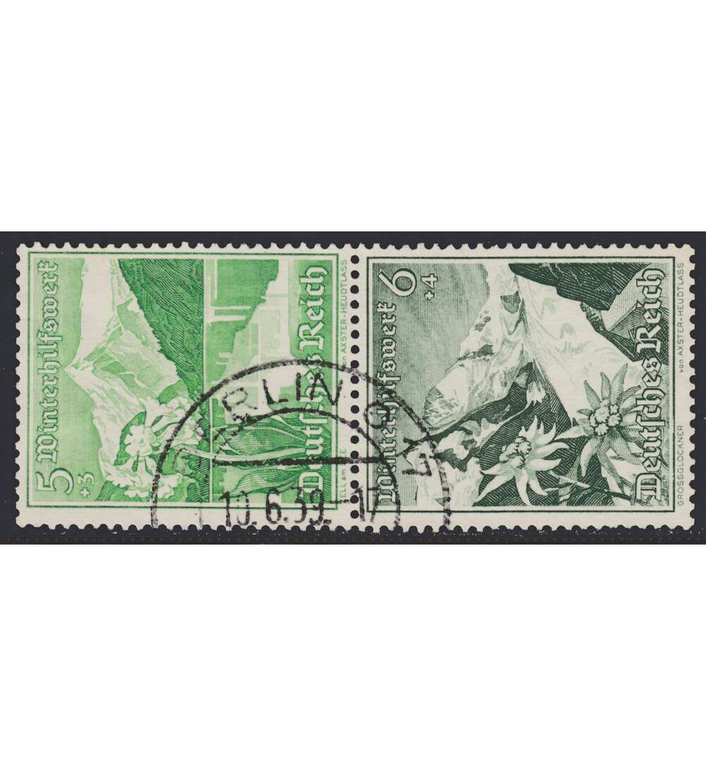 Deutsches Reich Zusammendruck S245 gestempelt Winterhilfe 1938 (5+6)