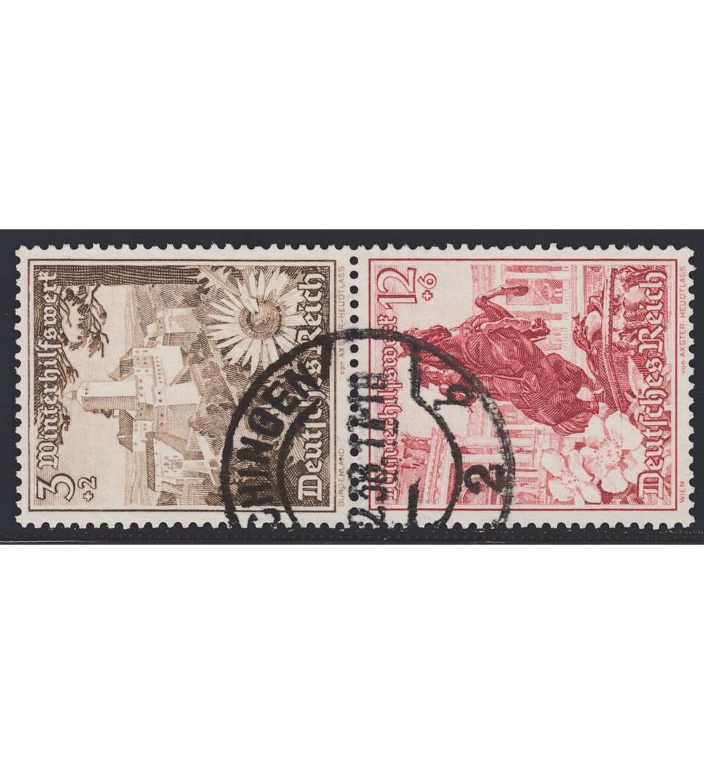 Deutsches Reich Zusammendruck S251 gestempelt Winterhilfe 1938 (3+12)