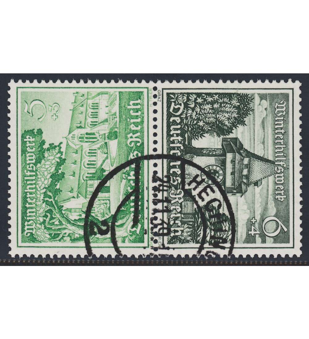 Deutsches Reich Zusammendruck SK35 gestempelt Winterhilfe 1939 (6+5)