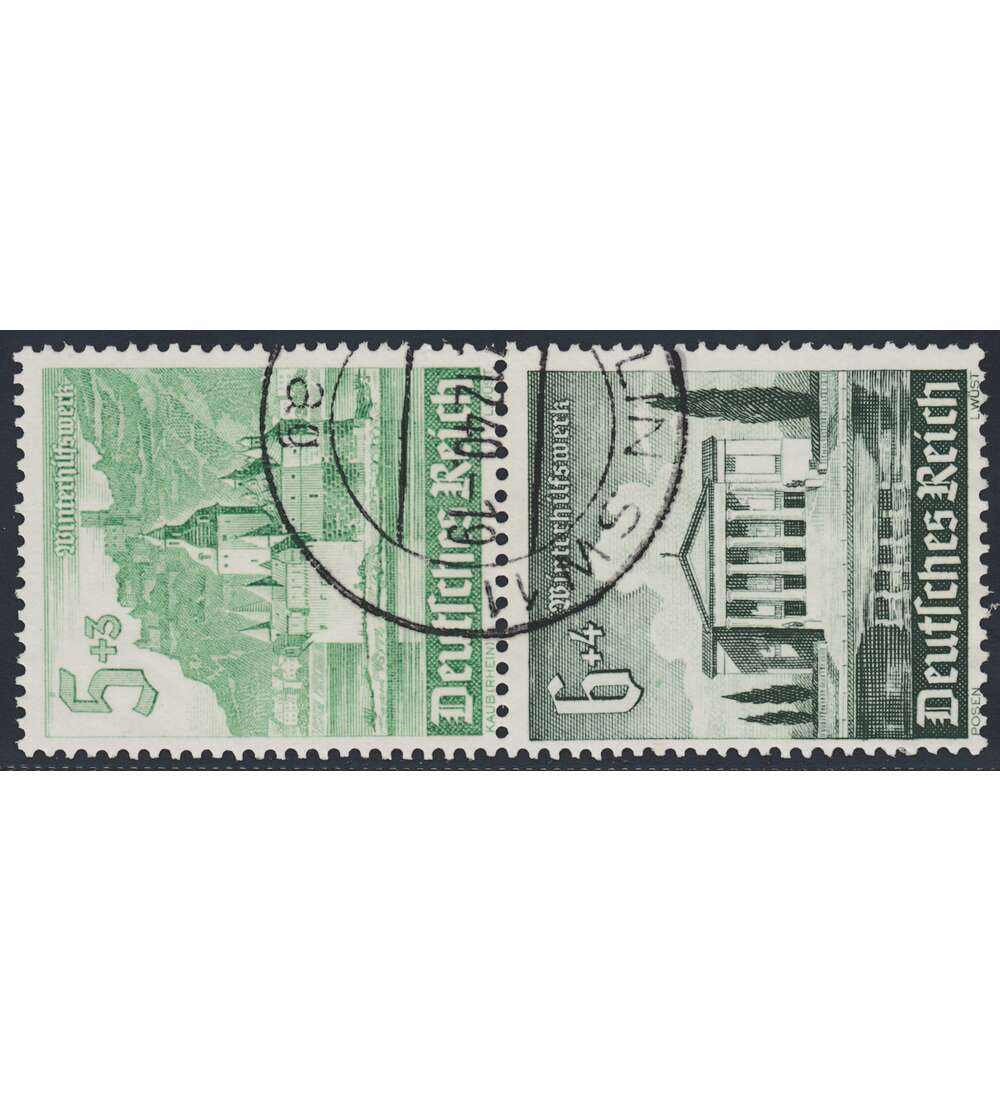 Deutsches Reich Zusammendruck S258 gestempelt Winterhilfe 1940 (5+6)