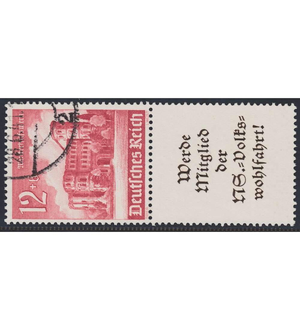 Deutsches Reich Zusammendruck S262 gestempelt Winterhilfe 1940 (12+A11.3)