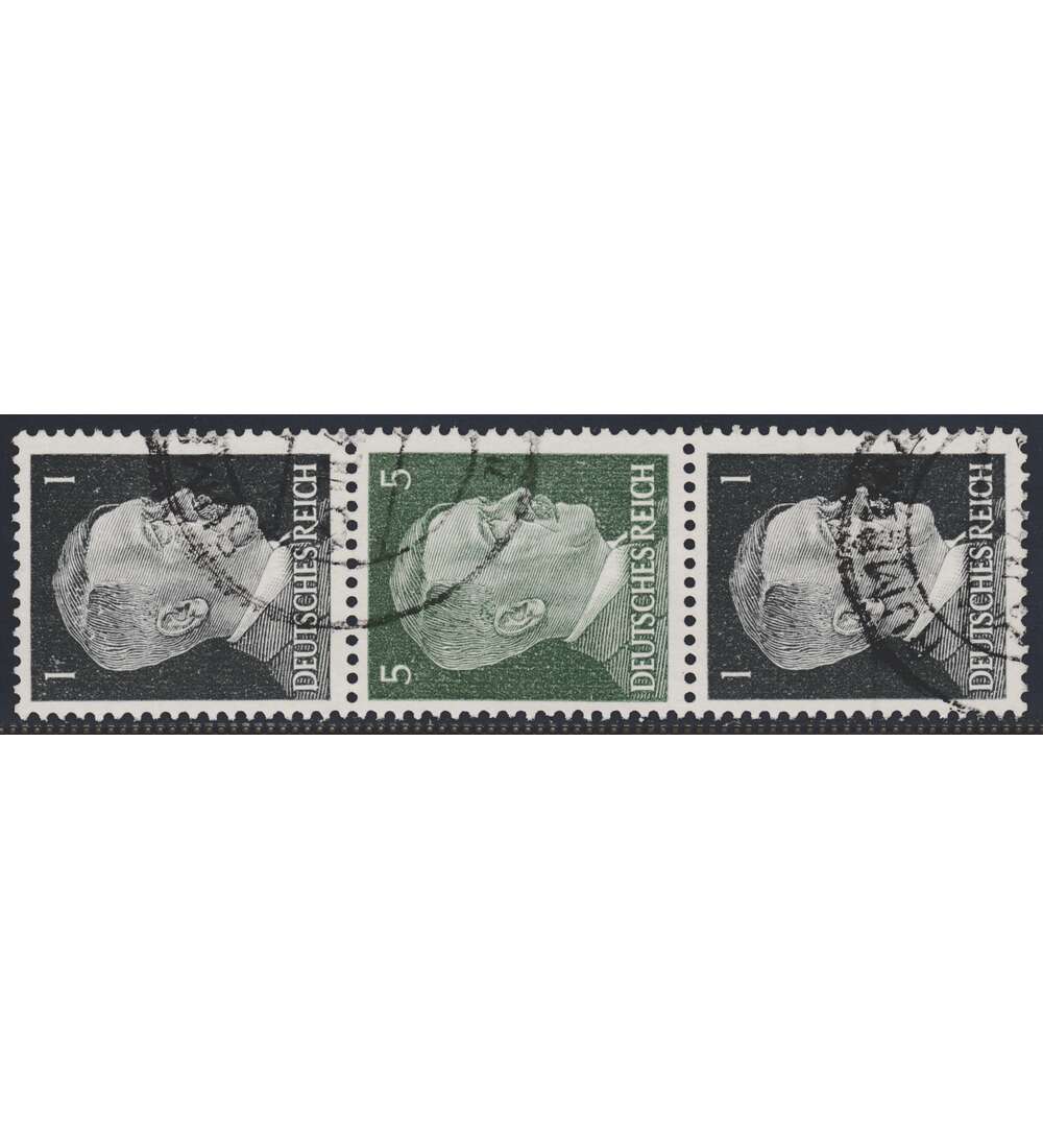 Deutsches Reich Zusammendruck S273 gestempelt Hitler 1941 (1+5+1)