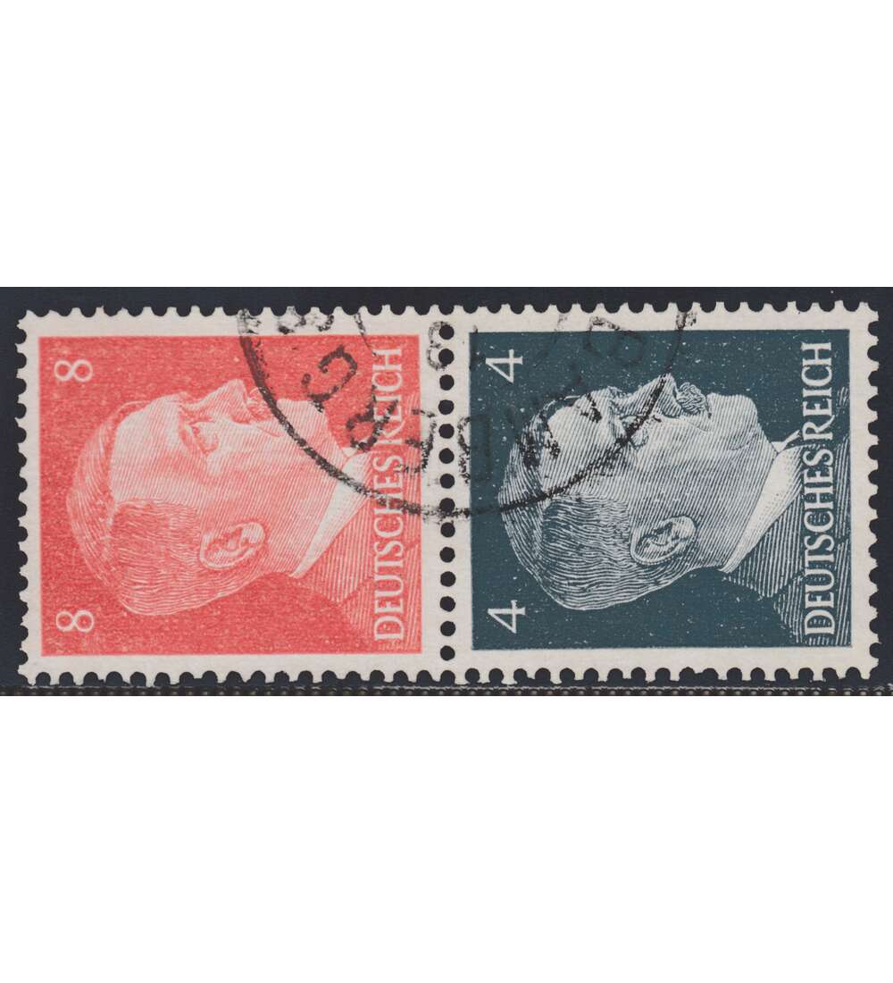 Deutsches Reich Zusammendruck S280 gestempelt Hitler 1941 (8+4)
