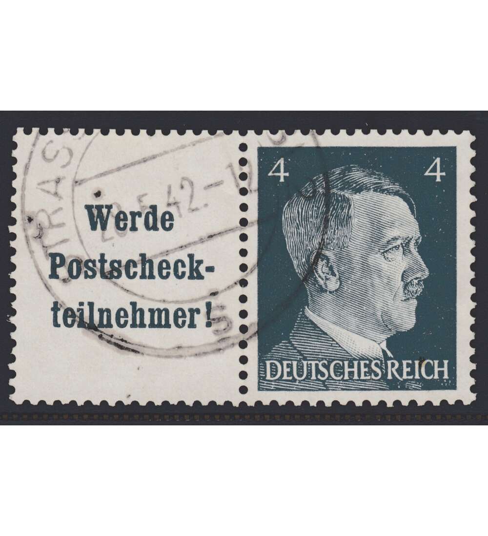 Deutsches Reich Zusammendruck W152 gestempelt Hitler 1941 (A16.3+4)