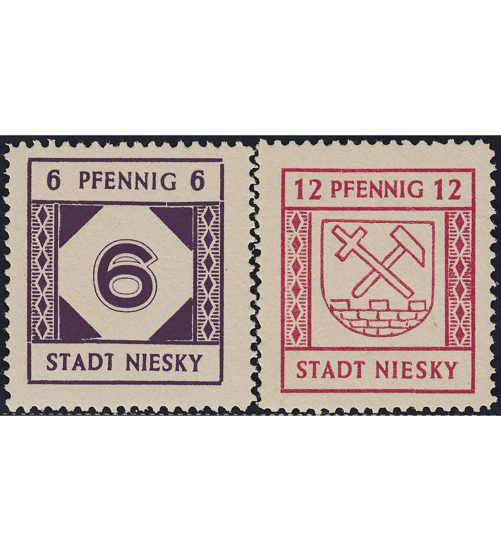 Deutsche Lokalausgabe Niesky Nr. 1-2 postfrisch **