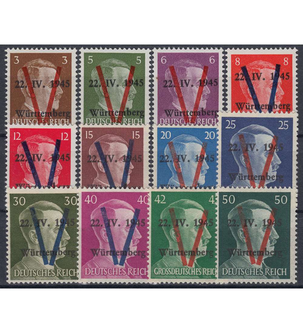 Dt. Lokalausgabe Saulgau       Nr. I-XII postfrisch