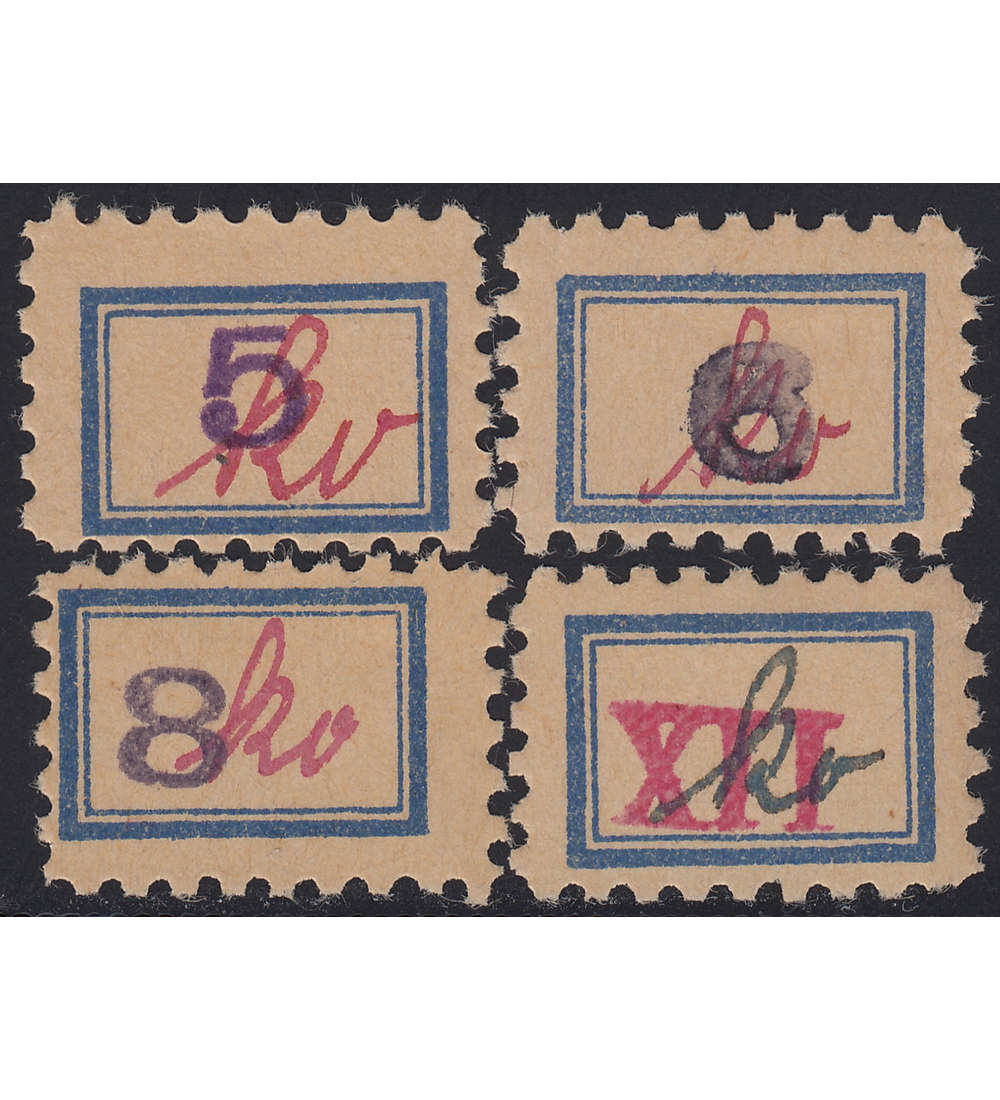 Deutsche Lokalausgabe Fredersdorf Nr. 50-53 postfrisch **