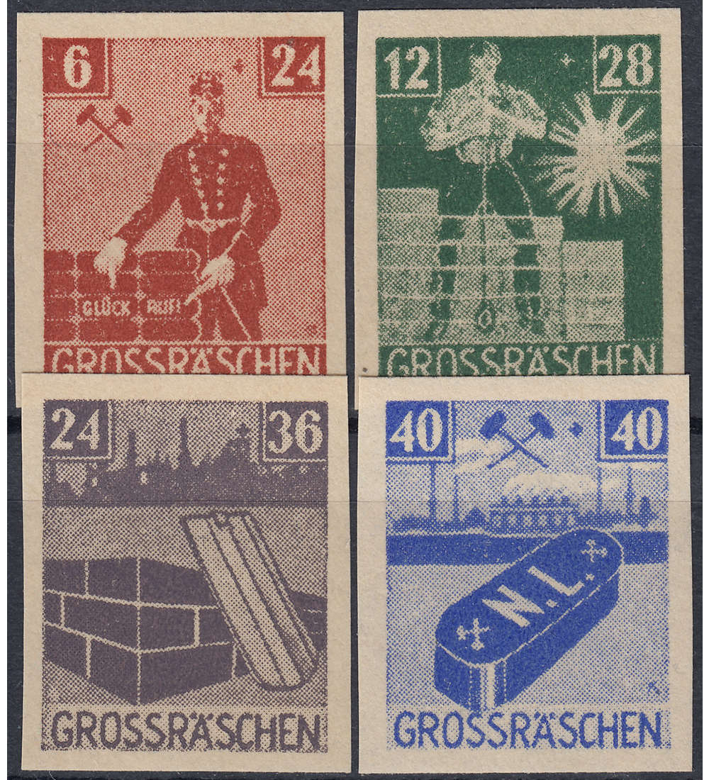 Deutsche Lokalausgabe Grorschen Nr. 43-46 B postfrisch **