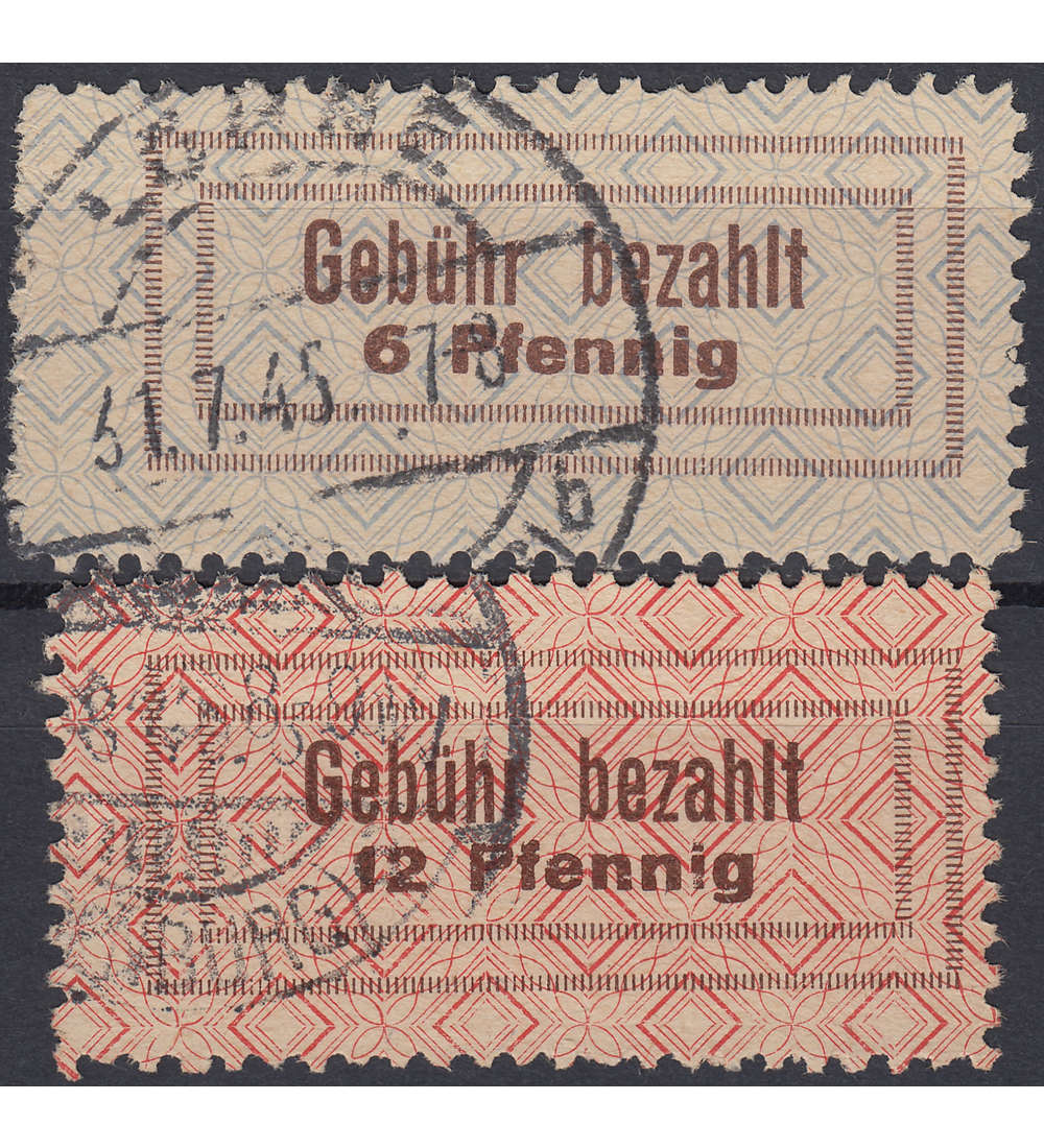 Deutsche Lokalausgabe Lohne Nr. 1 - 2 gestempelt