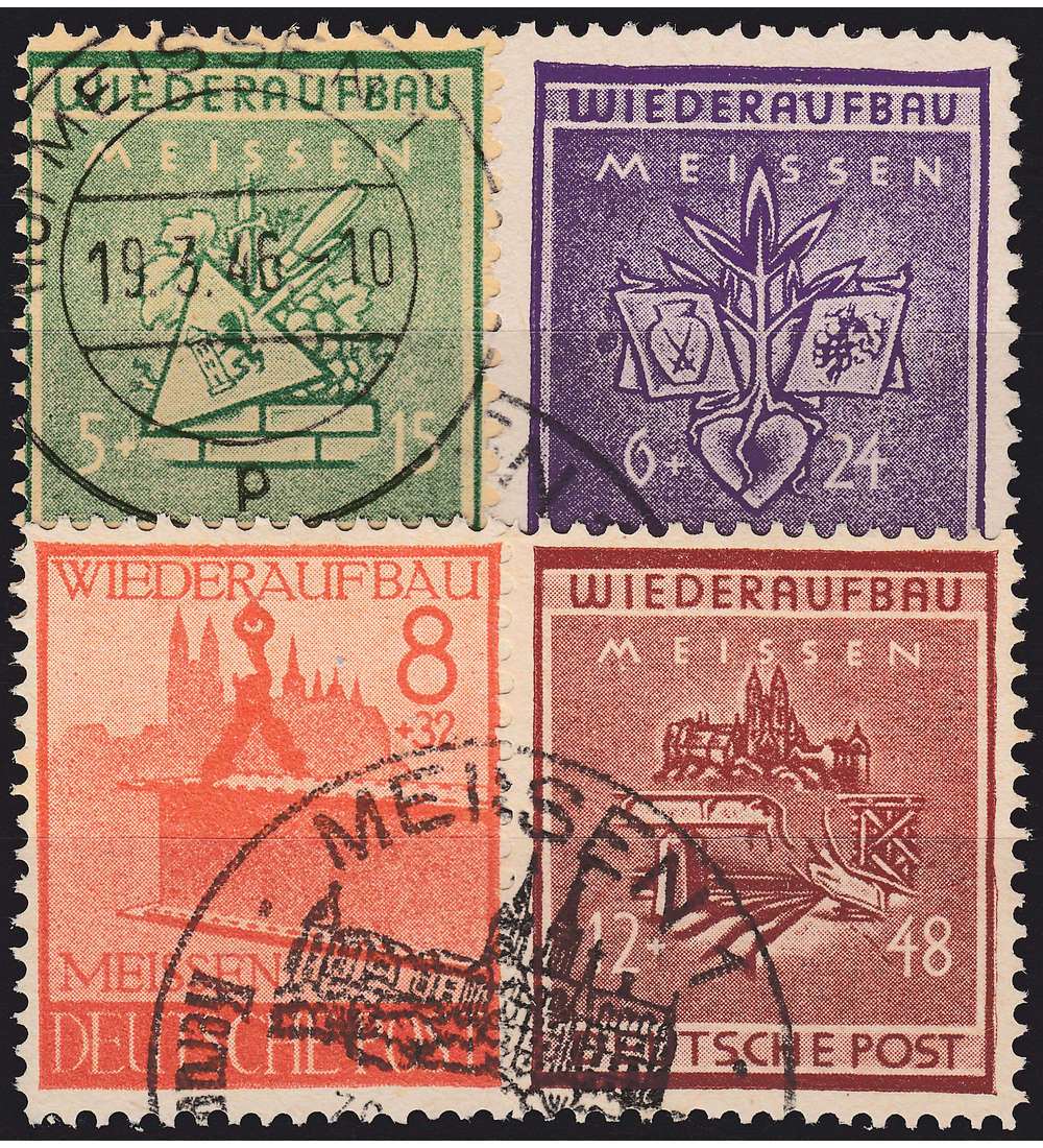 Deutsche Lokalausgabe Meien Nr. 35 - 38 gestempelt