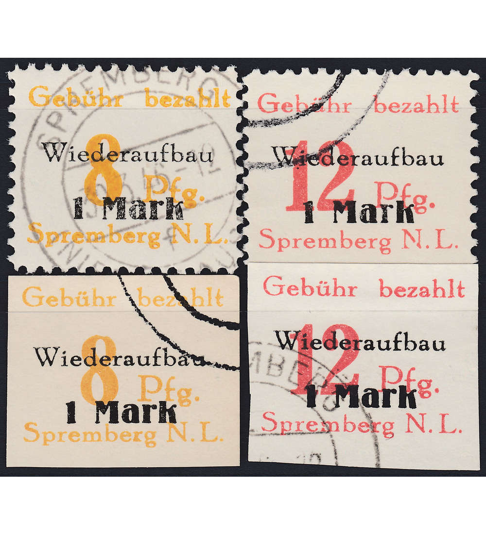 Deutsche Lokalausgabe Spremberg Nr. 17 - 18 A+ B gestempelt