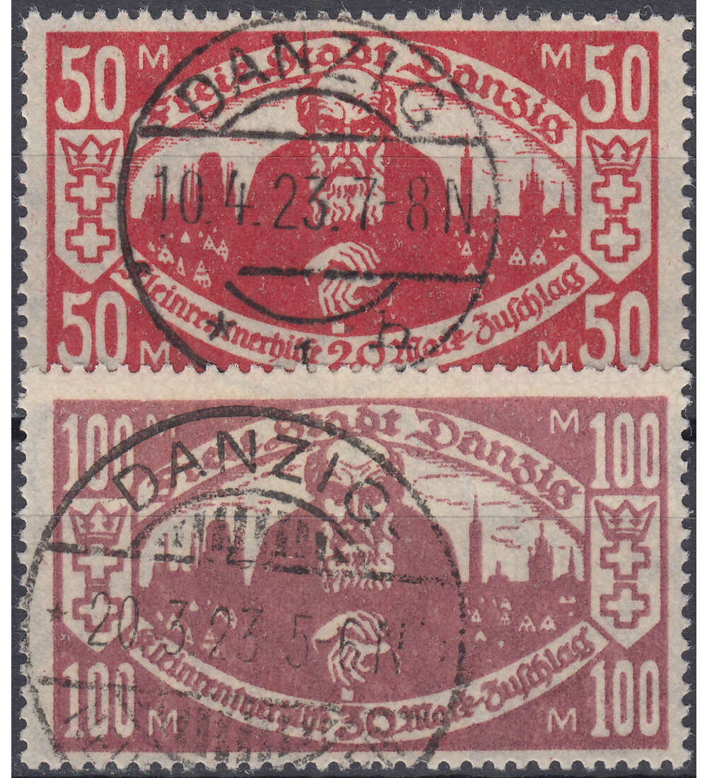 Danzig Nr. 131-132 gestempelt