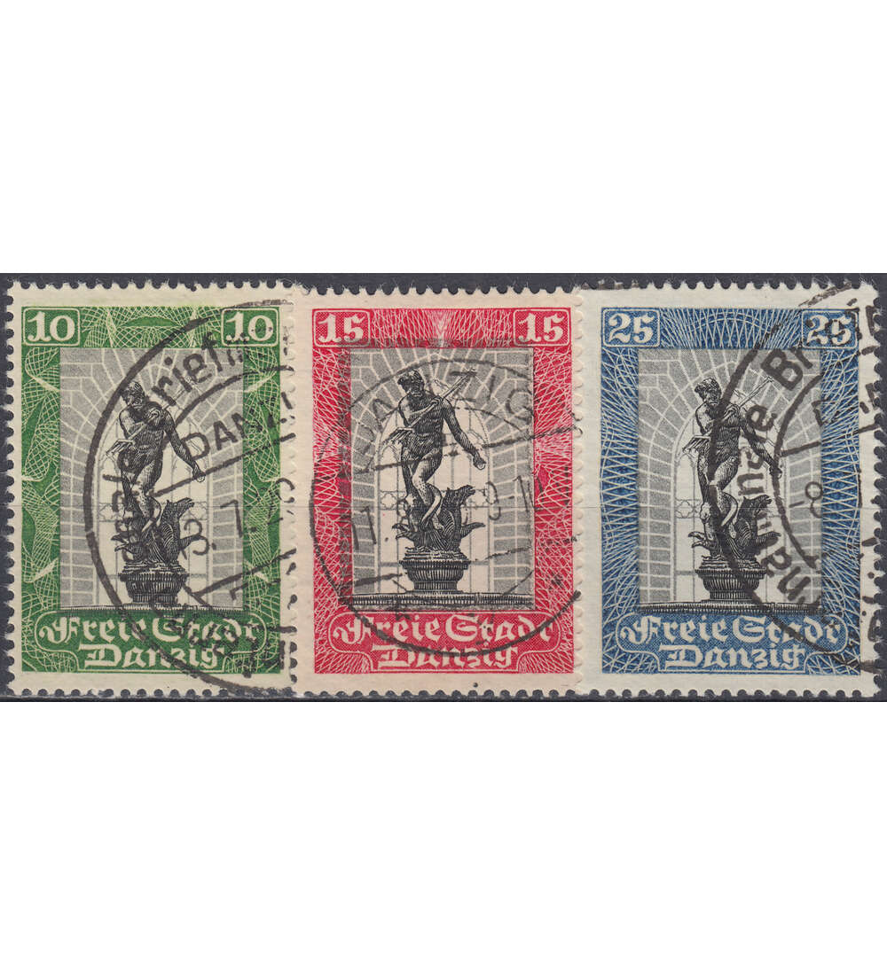 Danzig Nr. 217-219 gestempelt