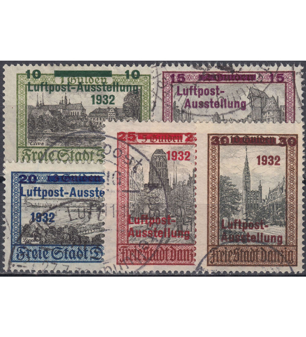 Danzig Nr. 231-235 gestempelt