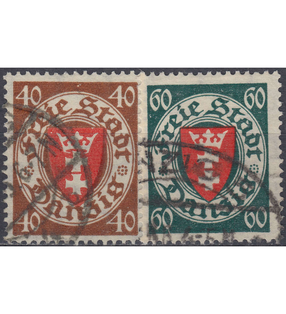 Danzig Nr. 243-244 gestempelt