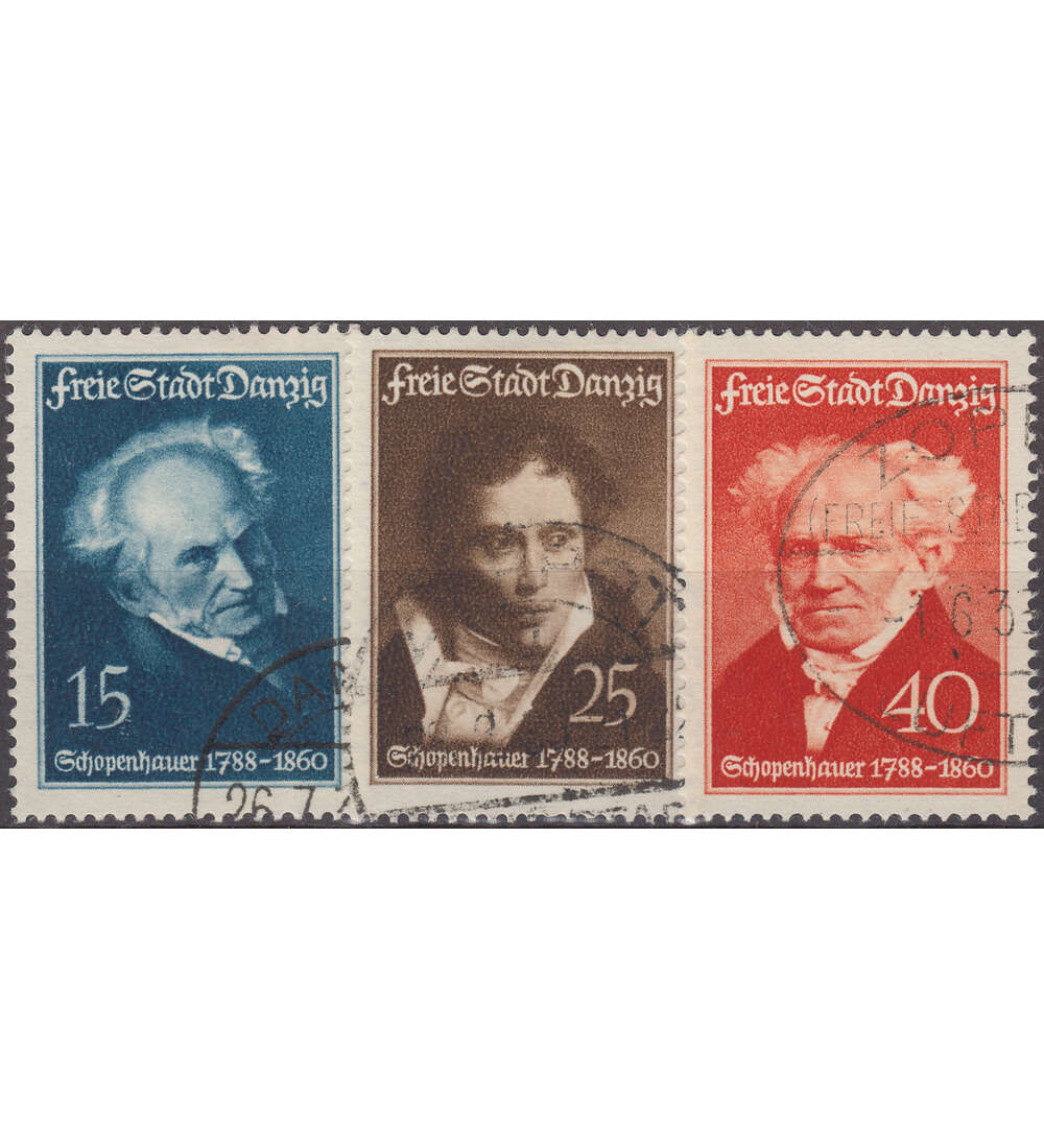Danzig Nr. 281-283 gestempelt