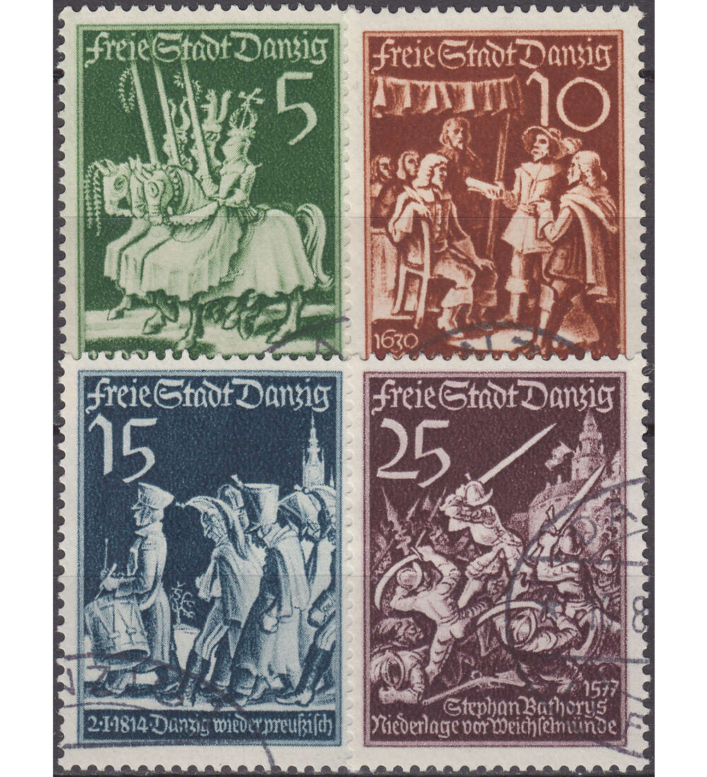 Danzig Nr. 302-305 gestempelt