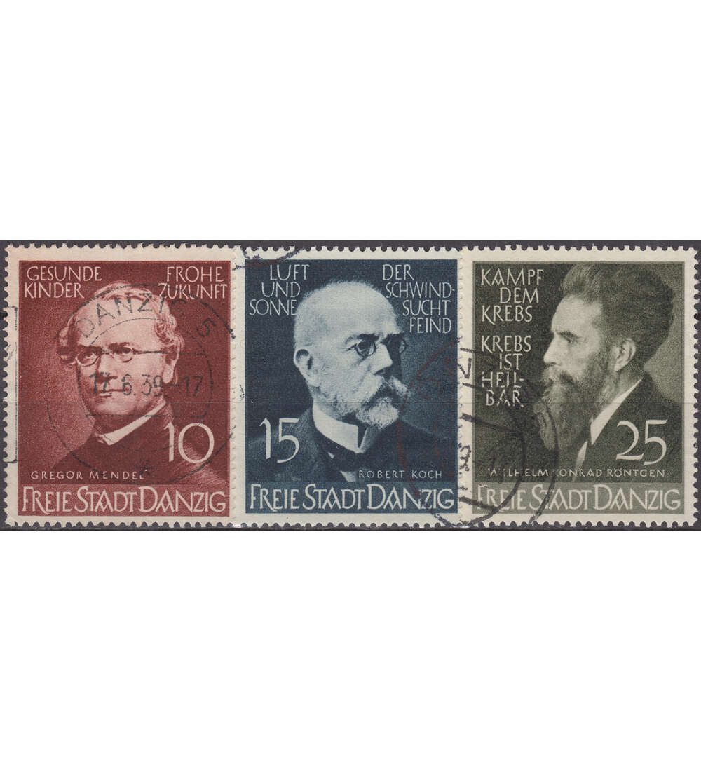 Danzig Nr. 306-308 gestempelt