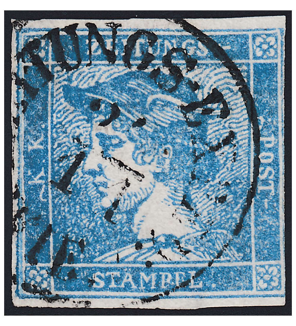 sterreich Nr. 6 gestempelt Merkurkopf Zeitungsmarken 1851