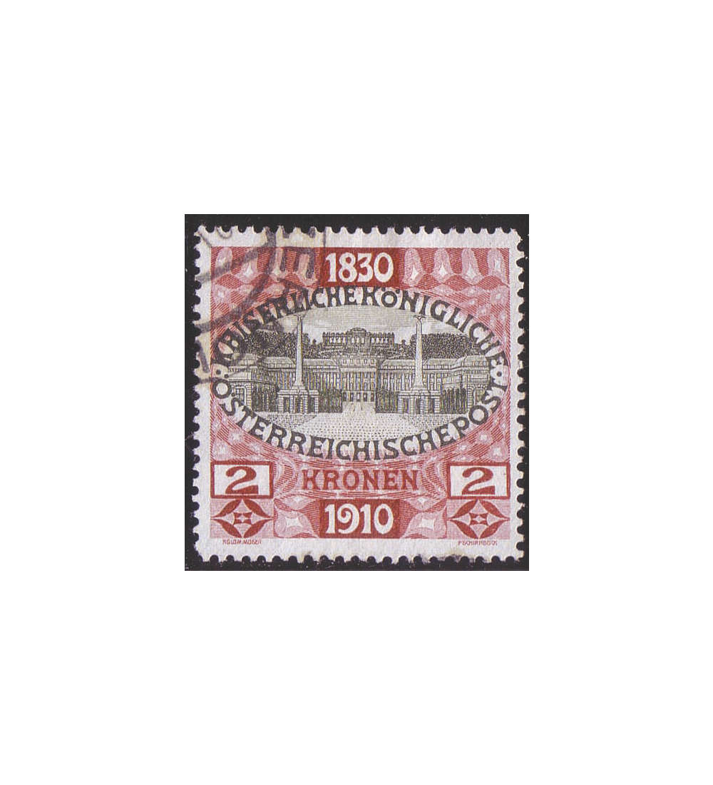 sterreich Nr. 175 gestempelt  80. Geburtstag Franz Joseph 2 Kronen 1910